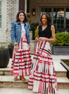Multi-Pink Mod Wrap Skirt