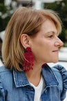 Jalia Beaded Cascade Drop Earrings