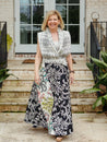 Contrasting Flora Classic Wrap Skirt