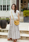 Yellow Meadow Classic Tiered Wrap Skirt