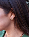 Open Circle Stud Earrings