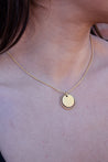 Abraham Hammered/Layered Circle Necklace