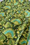 Vibrant Green Fan Palm Blair Wrap Skirt