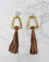 Jalia Raffia Tassel Earrings
