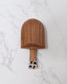 Abraham Wooden Inlaid Guac/Sugar Scoop