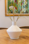 White Haitian Steel Vase