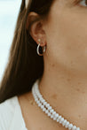 Silver Amera Hoop Earrings - Artisan Crafted Earrings