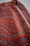 Terracotta Floral Bair Wrap Skirt