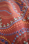 Terracotta Floral Bair Wrap Skirt