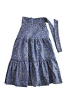 Speckled Indigo Classic Tiered Wrap Skirt