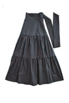 Navy w/ Festive Dots Classic Tiered Wrap Skirt